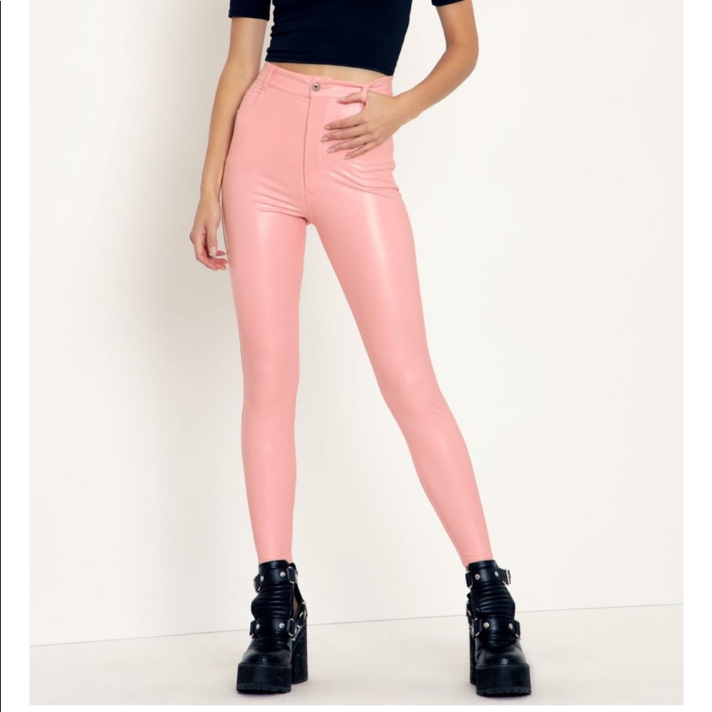 Black milk biker pink pants